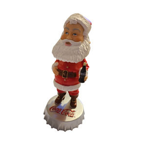 Coca Cola Hardee's Collab 2002  Santa Bobble Head NIB